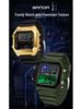 Sanda Luminous Waterproof Teen Alarm Watch - Square Electronic Sports Countdown Timer