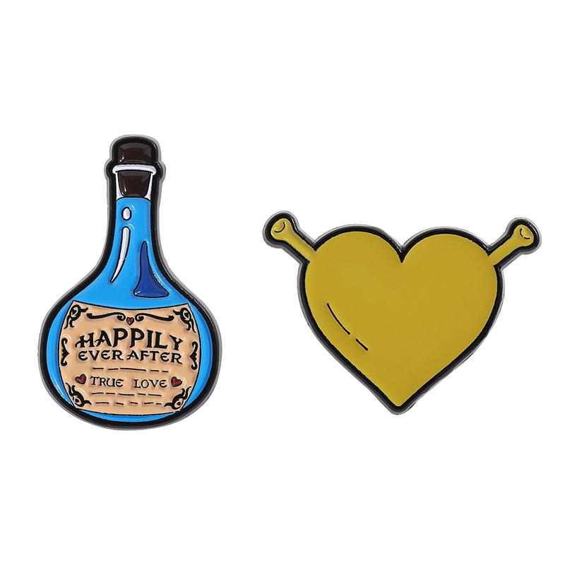 Cartoon Comic Movie Enamel Pins Custom Green Monster Brooches Lapel Badges Clothes Funny Jewelry Gift for Kids Friends