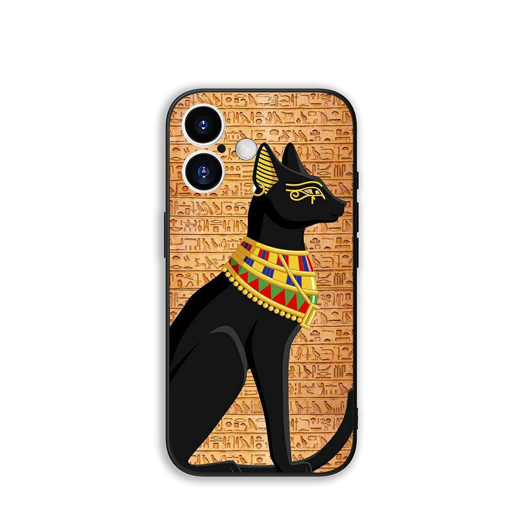 for Samsung Galaxy A36 A17 A26 A07 A35 A54 A53 A13 A33 A34 S8 S9 S20 S21 FE S10 Plus Cover Case Egypt Nefertiti Anubis Ankh Art