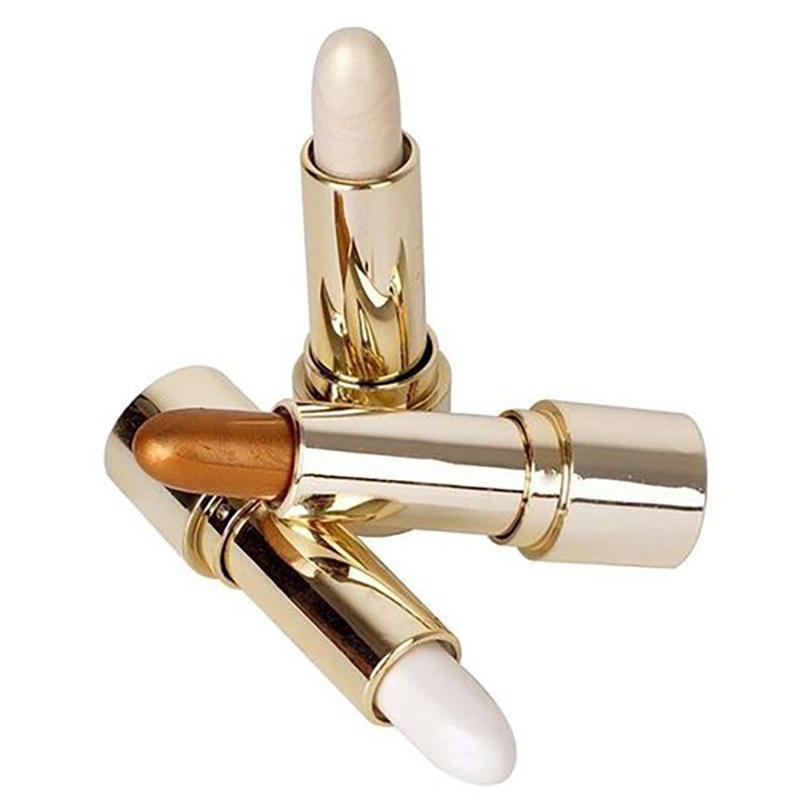 1Pc  Face Brightening Highlighter Stick Cosmetics Face Contouring Glitter Highlighter Stick Concealer Makeup Tool