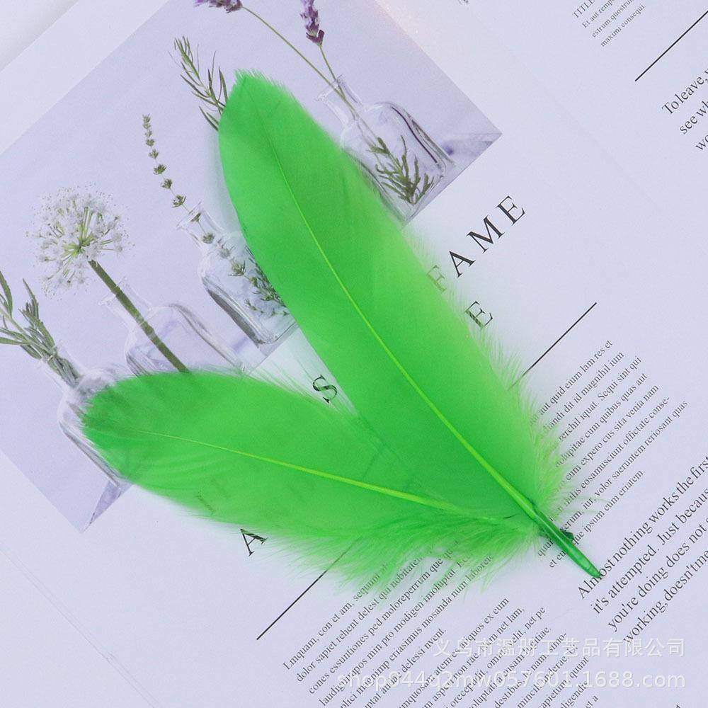 High-Quality Colored Goose Feathers Large Floating Feathers Children'S Handmade Clothing Materials Macaron Feather Accessories