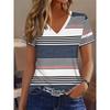 V-hals kortmouwig T-shirt casual sportshirt zomer nieuw dames kortmouwig topje
