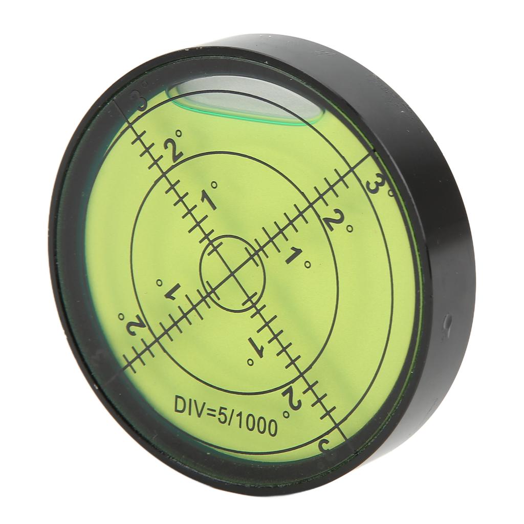 60x12mm High Precision Spirit Level Shock Resistant Durable Metal Circular Bubble Level