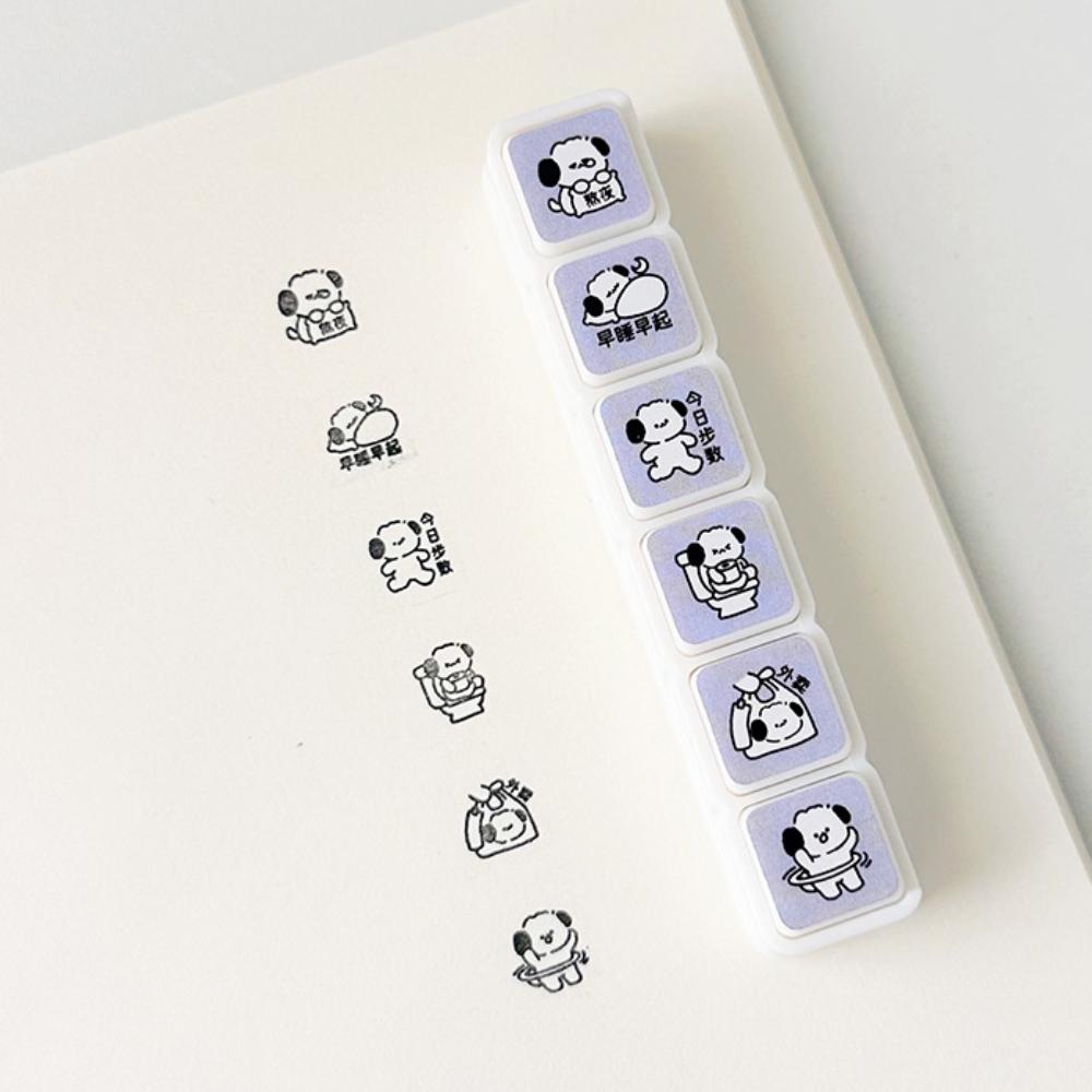 

DIY Crafts Скрапбукинг Штамп Мультяшный Пресс Штампы Штемпельная подушечка Кавайные Декоративные Штампы Планировщик Дневников 03