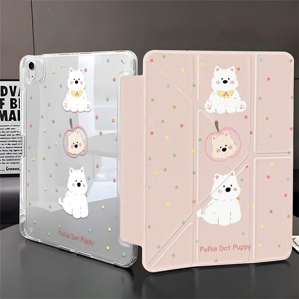 West Heights Suitable for iPad Pro 11-inch Y Folding Sticker Tablet Protective Case iPad Pro13-inch Cute Niche