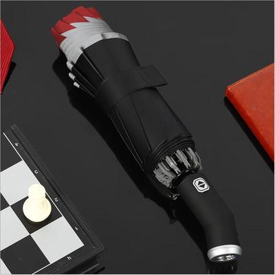OIMG Automatischer LED-Taschenlampen-Regenschirm