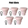 180 ml Klappbecher, Mini-Einziehbecher, Silikon, tragbare Teetasse, Outdoor-Reise-Kaffee-Teleskop-Trinkbecher mit Deckel