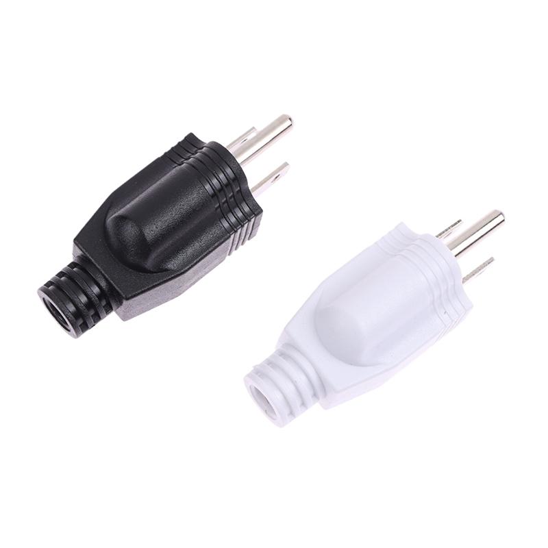 Us American 3 Pin 5-15P Ac Electrical Power Male Plug Adaptor Adapter Wire Rewireable Extension Cord Connector