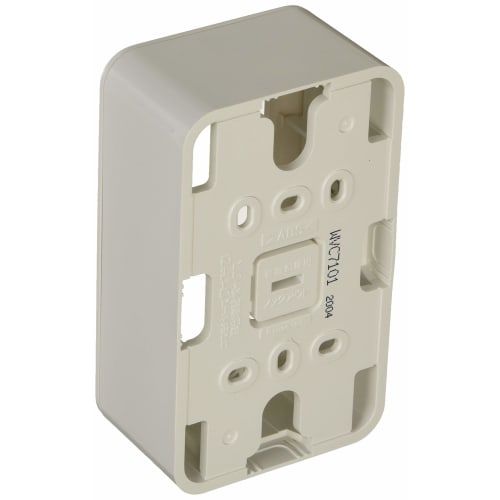 Panasonic Cosmo Series Wide 21 Exposure Expansion Box for 1 Switch Round White Height 48mm WVC7101W