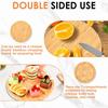Charcuterie Board with Lid Handle Portable Cheese Boards with 7 Compartments Bamboo Meat Fruit Serving Tray for Kitchen Picnic
