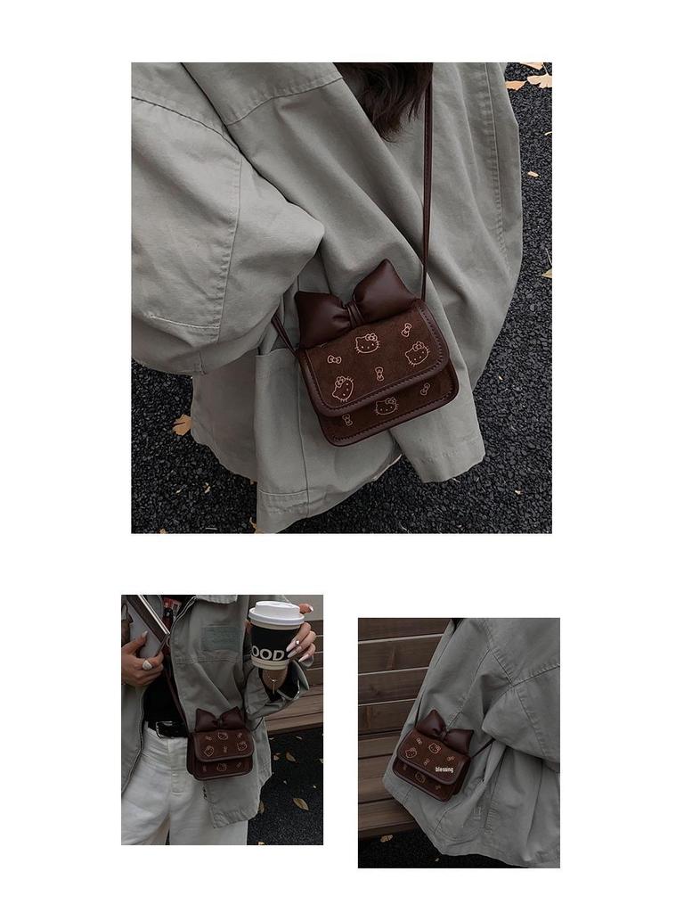 Girls' Bowknot Crossbody Bag - Cute Princess Small Shoulder Coin Purse for Kids