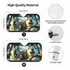 Universal Front Windshield Aluminum Foil Sunshade - Easy Installation & Storage