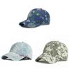 Ethnic Style Denim Baseball Cap With Sun Protection For Outdoor Activities