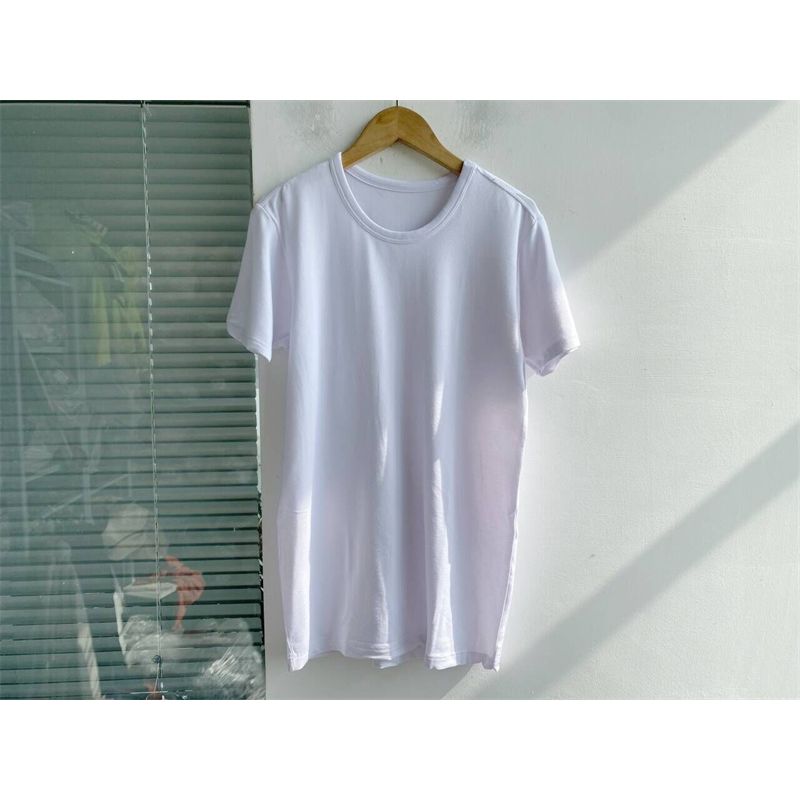 

Summer and Autumn White Short-Sleeved Bottoming Shirt Slim Looking Simple Western Style Clean Breathable T-shirt All-Match Fashion Small Shirt M11 White M