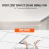 Ceiling Tiles 12-Pack 24 x 24 in PVC Foam Fire-Rated Smooth White