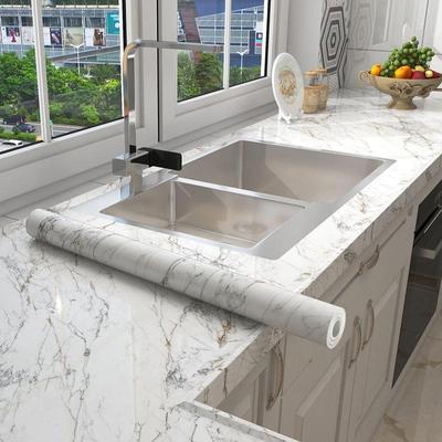60Cm * 1M/3M/5M/kitchen Sticker Waterproof, Oil Proof, Fireproof, Thickened Marble Wallpaper, Wall Moisture Proof, Self-Adhesive Wall Sticker