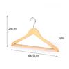 Wooden Hangers 5pcs Solid Wood Coat Hanger Heavy Duty, Smooth Finish High-Grade Wooden Clothes Hanger with Non Slip Pant Bar, 360° Swivel Hook