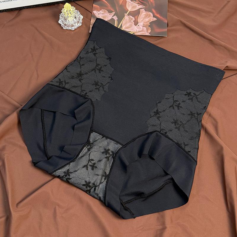 Ladies Spring and Summer New Lace Non Trace High Waist Breathable Comfortable High Waist Underwear