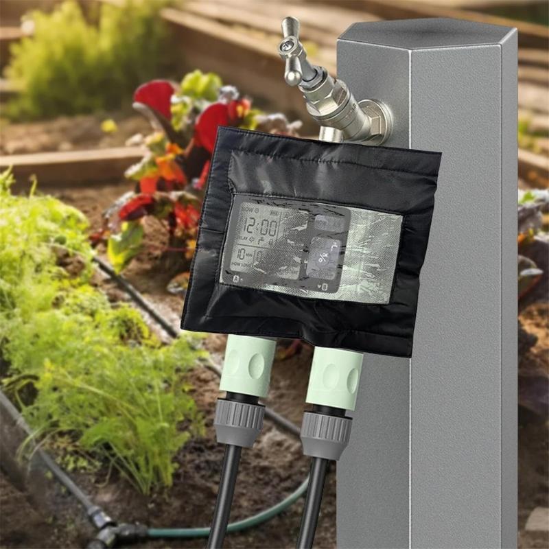 Universal Watering Timers Protectors Winter Insulation Sleeve Outdoor Use Fabric Fasteners Sunlight Defense