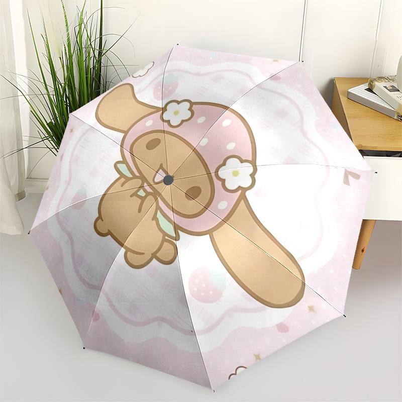 

1pc Sanrio My Melody Automatic Opening/Closing Umbrella with Foldable Design, 8-Bone Iron Frame, Outdoor Use, Festival Gift, Suitable for Fans, Travel