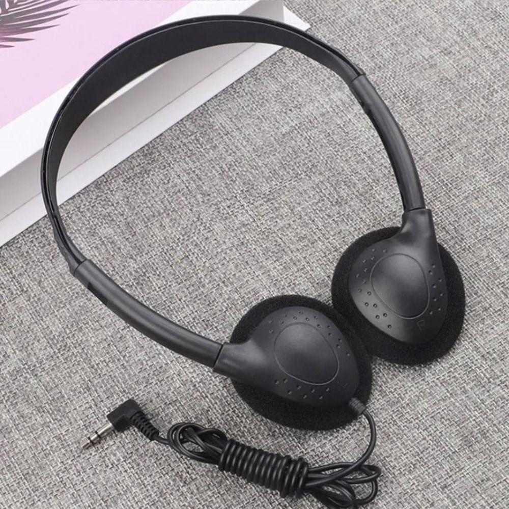 Wired Headworn Wired Headset 3.5MM Wired Headworn Earphones Cellular Wired Headset  Students