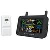 6in1 Weather Station with Outdoor Sensor and Color LCD for Accurate Data On Temperature Humidity and Air Pressure