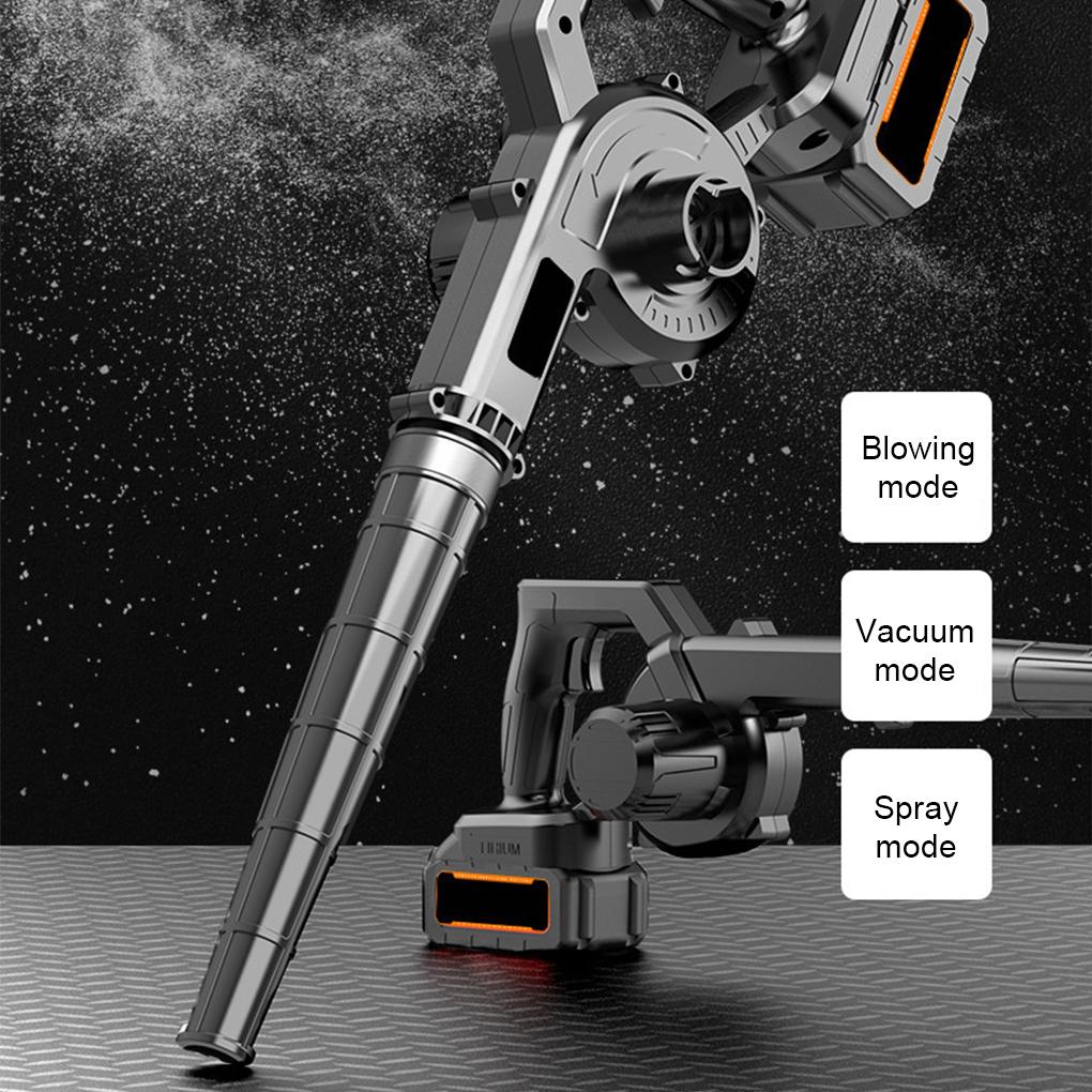 

Cordless leaf blower, mini leaf blower, 2-in-1 battery leaf blower and vacuum for workshop, garage, porch and patio чёрный