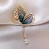 Rhinestone Brooches Dragonfly/Butterfly Shaped Jewelry Pin Suit Collar Pins  Women Girls