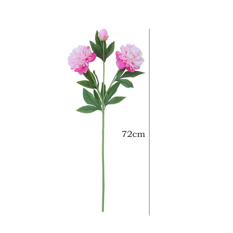 Peony Flower Tabel Floral Arrangement Home Decor Flower 3 Heads Fake Peony Flower For Event Decoration Hotel Decor Tabel