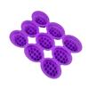 9-Cavity Oval Silicone Massage Soap Mold for DIY Handmade Soap