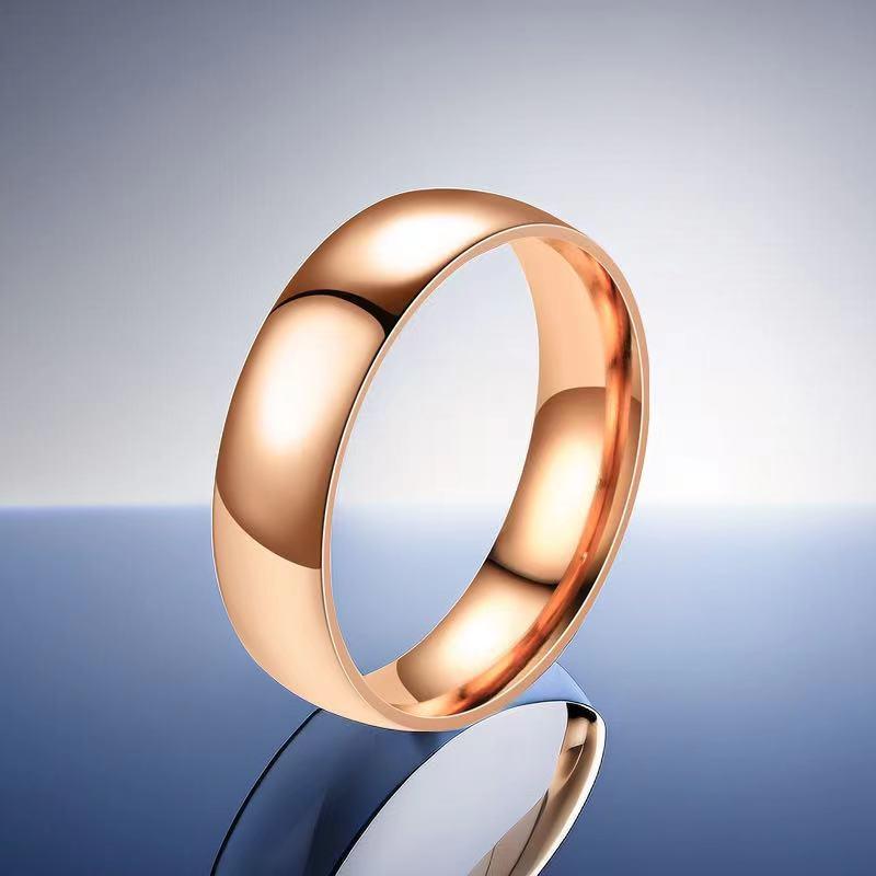 Women's 6mm Wide Stainless Steel Ring – No Fade, Niche Design