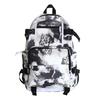DELIXIONG Nylon Backpack Travel Backpack Regular Unisex Rendering White/Letter Black/Camouflage Black/Shoes White DLX-ON-720