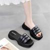 Fashion Increases Height 40-41 Women's Flip Flops For Bathroom Slippers Ladies Sandals Shoes Colored Boots Sneakers Sports Upper