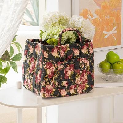 Storage Basket with Handles Large Capacity Multi-Functional Collapsible Thickened Fabric Storage Basket Toys Organizer
