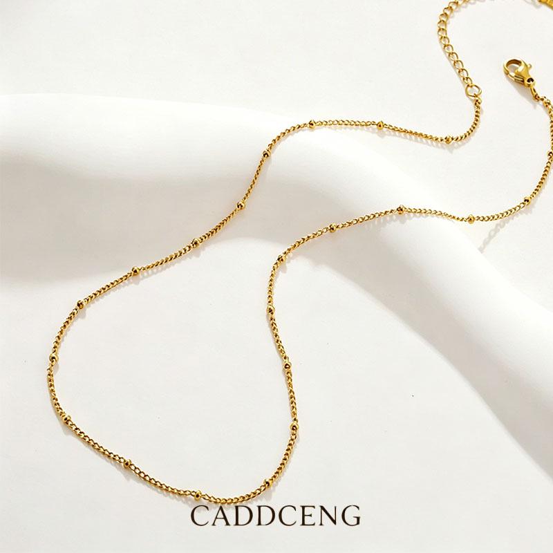 18K Rose Gold Titanium Steel O-Chain Necklace & Bracelet Set