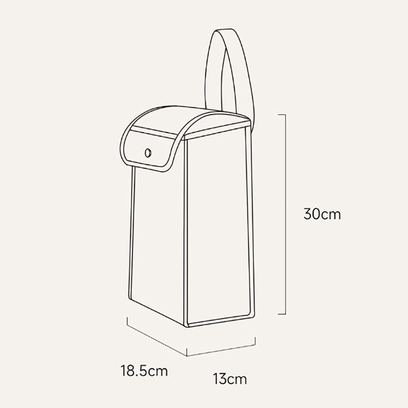 

1 шт. Водонепроницаемая и дышащая коробка для салфеток, настенный мешок для салфеток, портативный контейнер для хранения салфеток для дома, ванной комнаты и спальни.