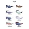 Retro Frameless Windproof Sunglasses Women'S Personality Street Trend Large Frame Sunglasses Women'S Glasses