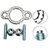 1set Exhaust Stud Kit 24-072-24-S Exhaust Studs, Nuts & 24-041-49-S Gasket Set For CV CH Series Engine Exhaust System Repair