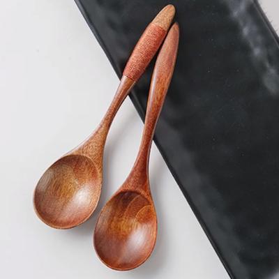 17cm Kitchen Cooking Eco-friendly Wooden Catering Soup Spoon