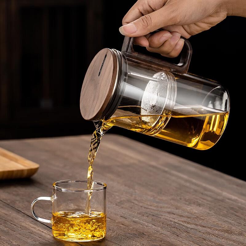 Shangming Glass One-Button Filter Tea Infuser Pot