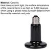 Pet Heating Lamp Multifunctional Infrared Ceramic Turtle Basking Light for Reptile