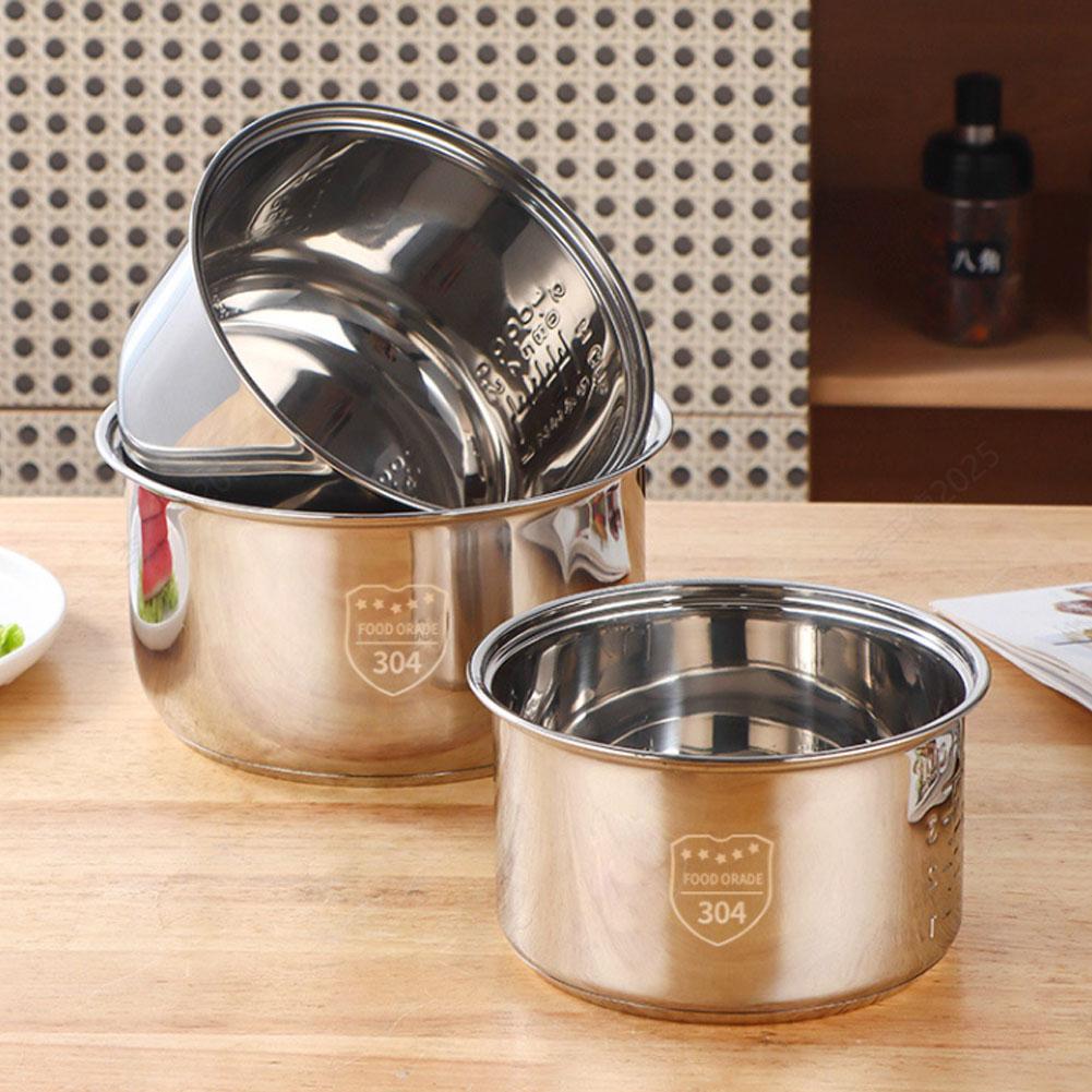 3L 304 Stainless Steel Rice Cooker Inner Container Non Stick Cooking Pot Replacement Rice Cooker Liner Replacement Accessories