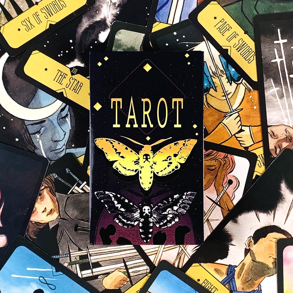 Tarot Cards A 78 Deck Oracle English Visions Divination Edition Board Playing Game Cards, Halloween and Christmas Gifts