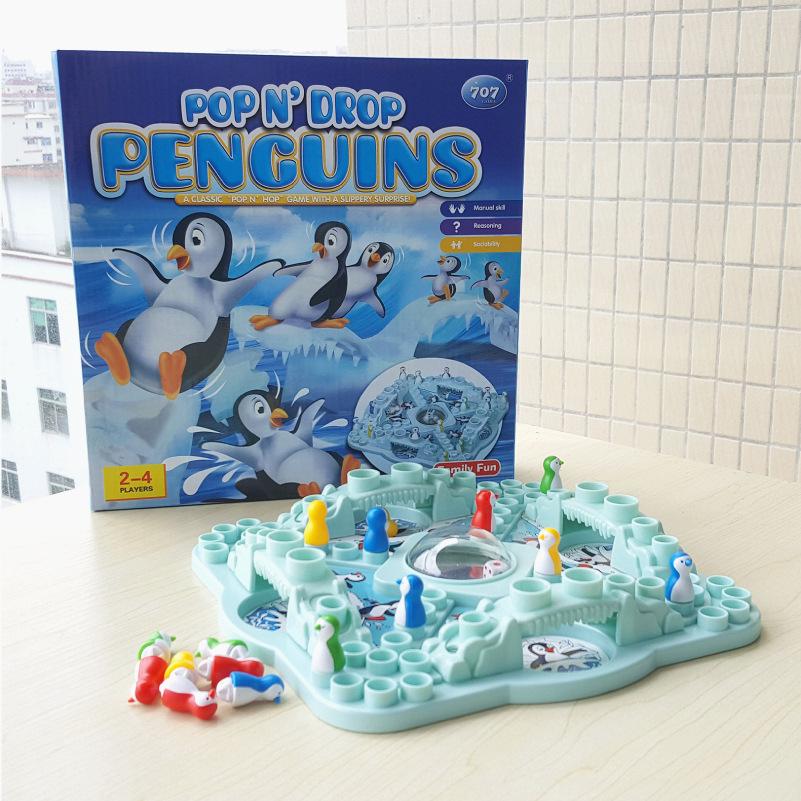 3D Kids Favorite Game Board Penguin Race Chess Parent-child Interactive Educational Toy Board Game Kids Board Games