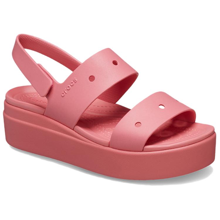 Crocs EVA Platform Sandals Women Sandals Red 210676-6XF