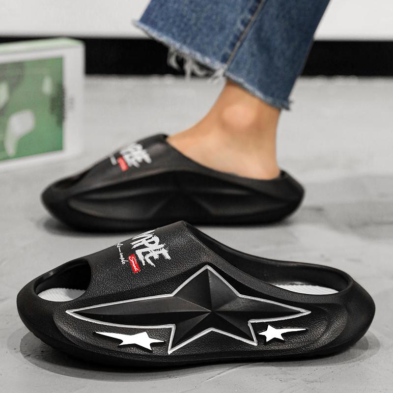 Fashion New Sale Comfortable Men's Slipper Eva Thick Bottom Sandals for Man Summer Beach Personality New Style Non-slip Mans Shoes
