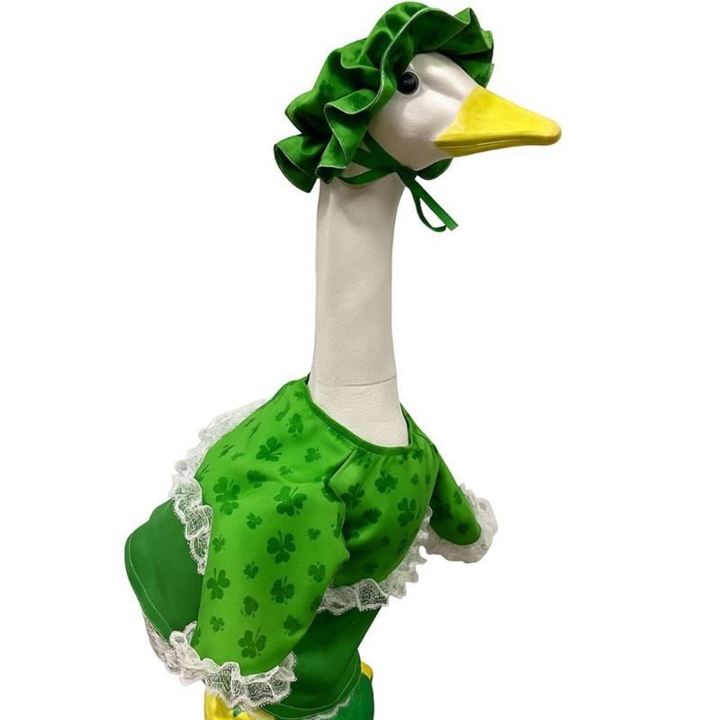 Durable Polyester Outfit Suit For Porch Geese Light Costume Designed For Patrick's Day Parties And Festival Event