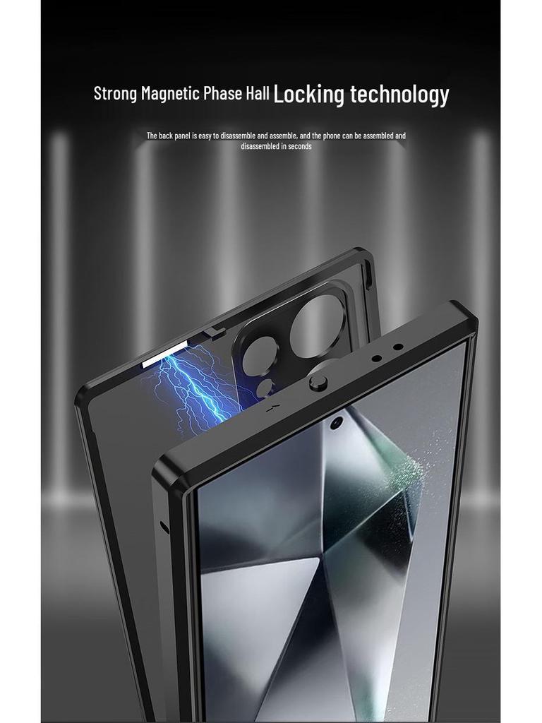 Samsung S26 Ultra Magnetische Metall-Handyhülle mit Spiegelschutz