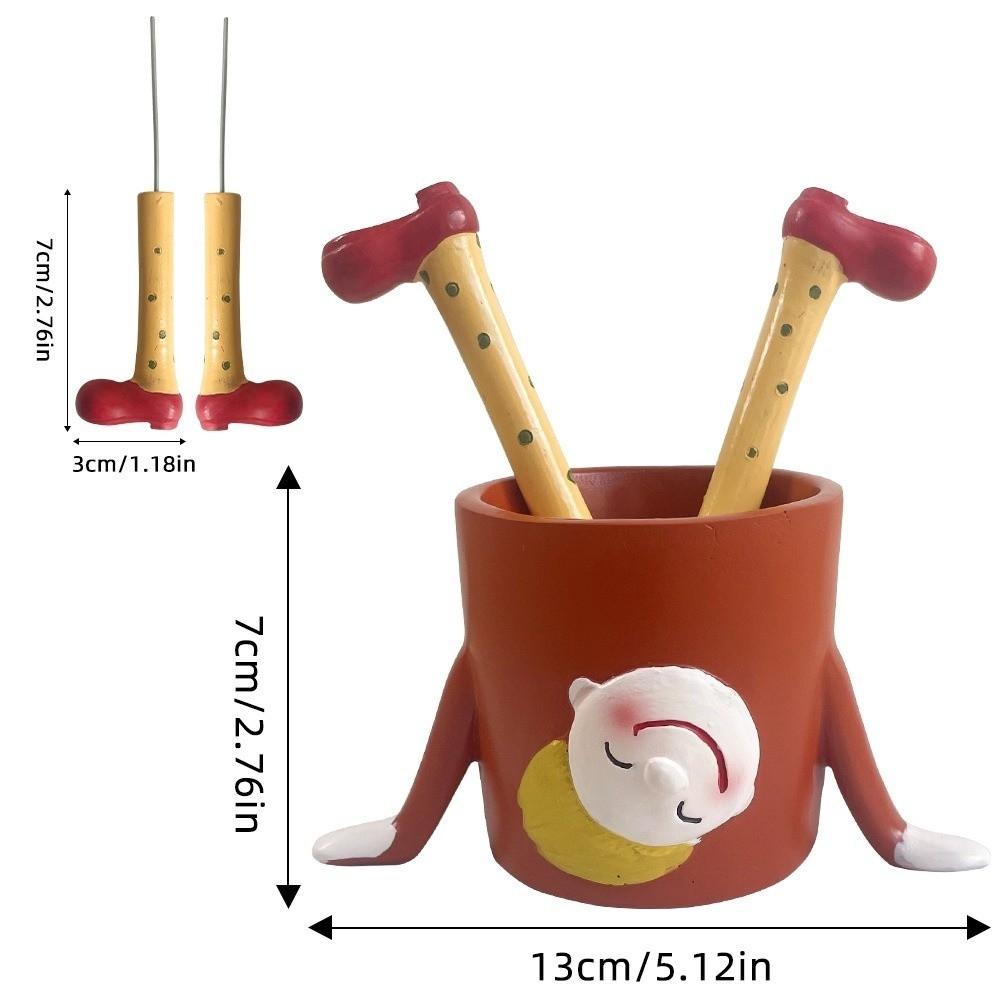 Cartoon Succulent Plant Container Resin Upside Down Potted Plant Inverted Flower Pot  Office Decor