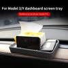 Glasses Key Tray Antislip Auto Storage Panel Center Console Bracket Storage Case Car Dashboard Organizer Box for Tesla Model 3 Y